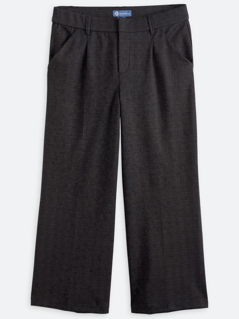 Democracy Women’s Charcoal Gray Dress Pants - Pleated Straight Leg
